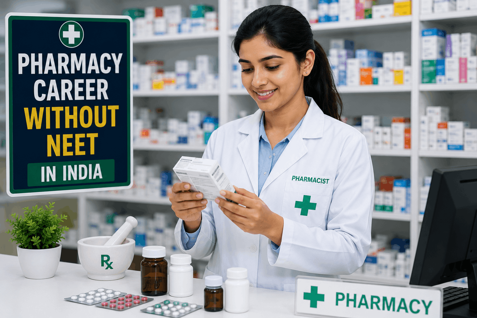 pharmacist career without NEET in India