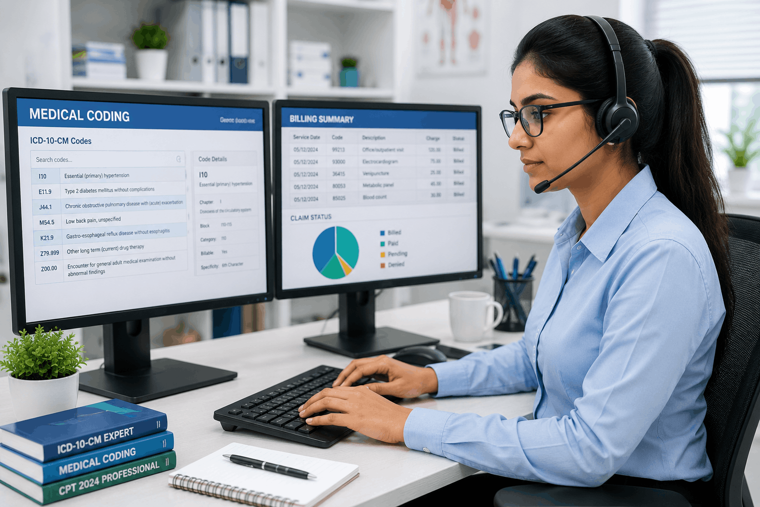 medical coding and billing career professional