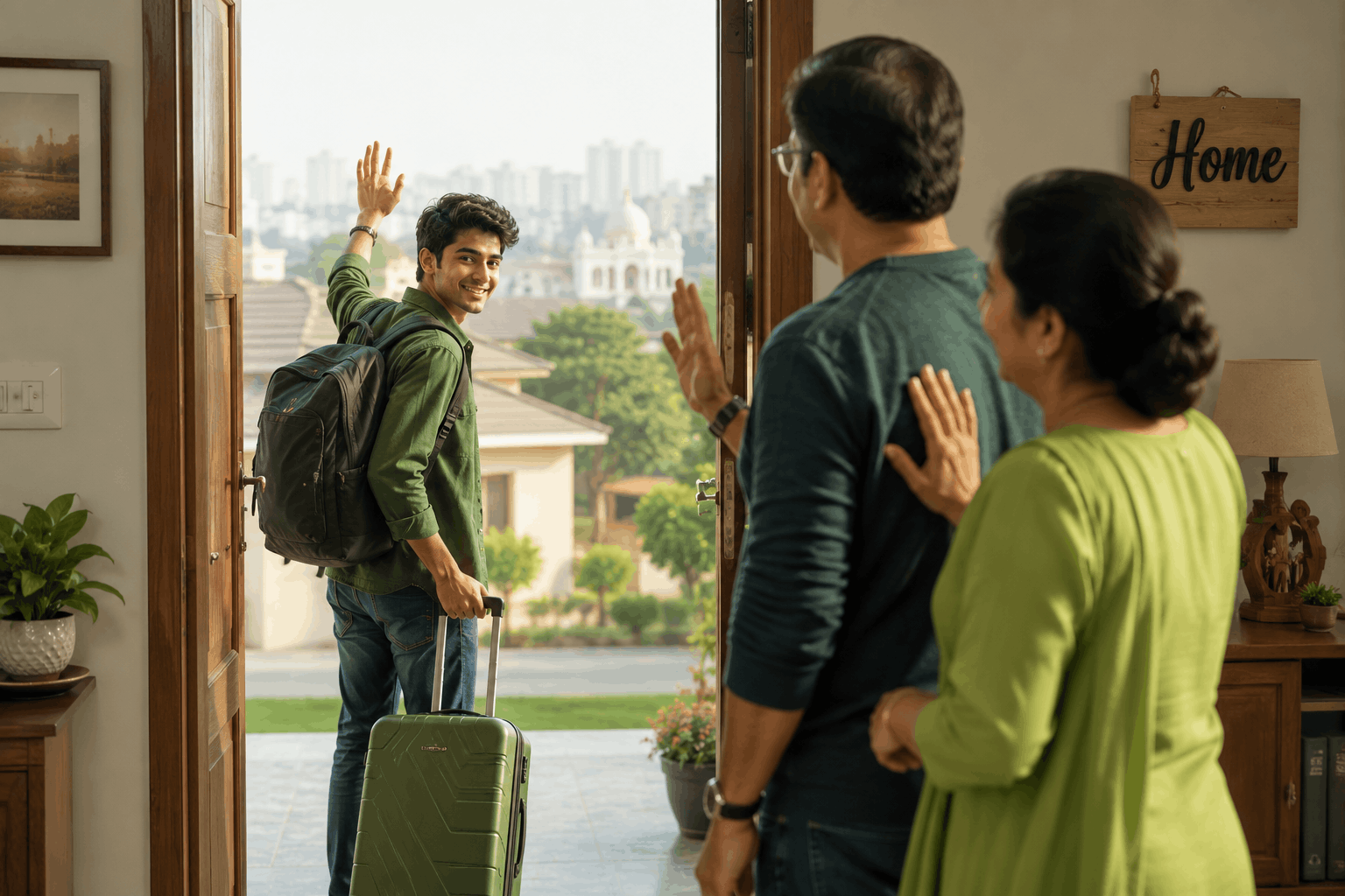 student's family ties to home country before studying in USA