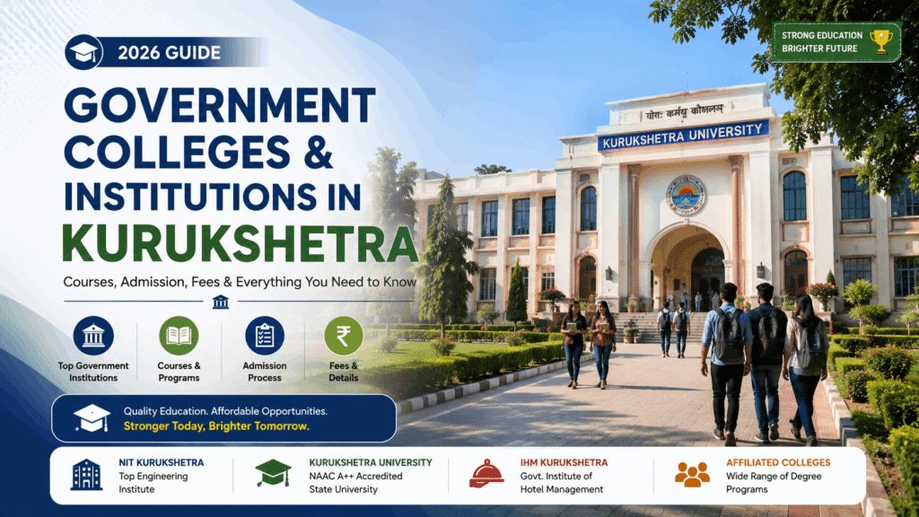 "Government colleges and institutions in Kurukshetra 2026"