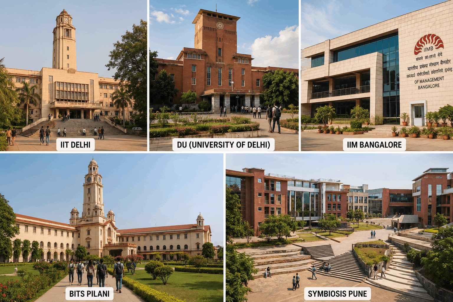 Indian student outside a prestigious government college in Haryana