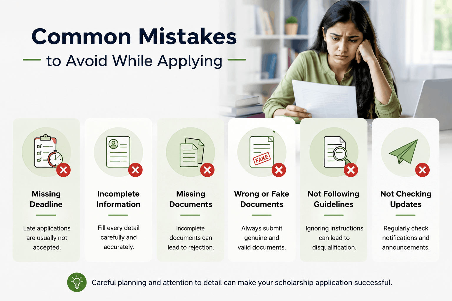 Common scholarship application mistakes