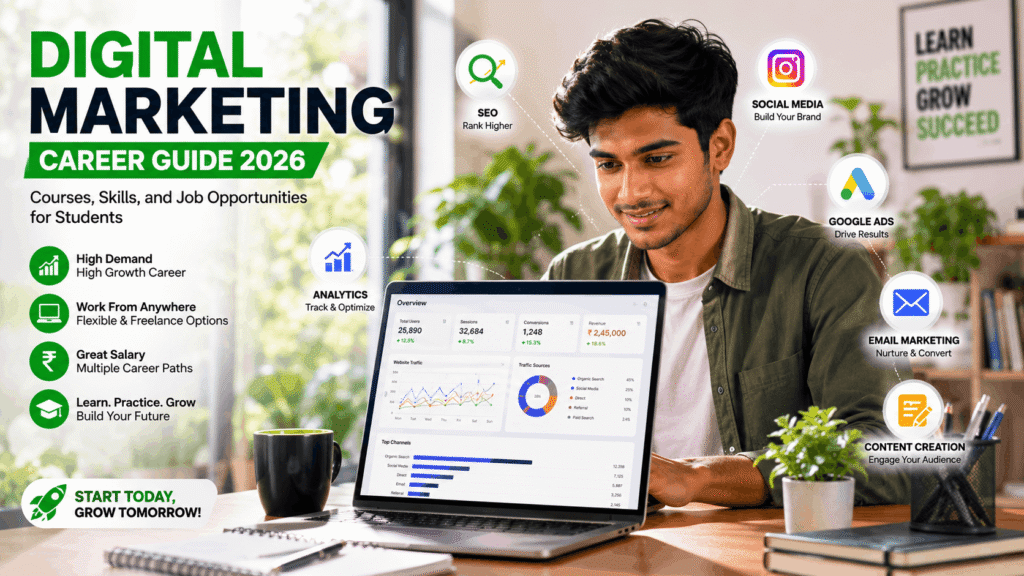 Digital marketing career guide for students in India